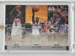 2003-04 Fleer Mystique Rare Finds /500 Jalen Rose Chris Webber Juwan Howard HOF - Picture 1 of 4