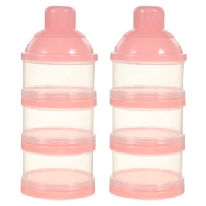 2 Pcs Food Supplement Box Sealing Milk Powder Container Baby Child - Picture 1 of 12