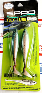 Vintage SPRO 6 inch Rainbow Flex Lure Fishing Soft Swimbait Gamakatsu SFLFR-6