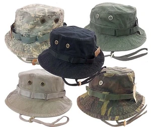 Army Military Boonie Fishing Hunting Army Bucket Jungle Cotton Cap Hat - Picture 1 of 8