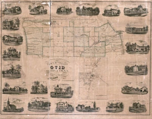1858 Map of Ovid Seneca County New York - Picture 1 of 4