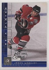 2001-02 ITG Be A Player Memorabilia Sapphire Chicago Sun-Times /10 Jason Woolley