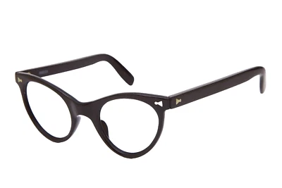 1970s vintage cat eye eyeglasses LOZZA 633 CatEye Frame PinUp Black Eyeglasses - Image 1 of 4