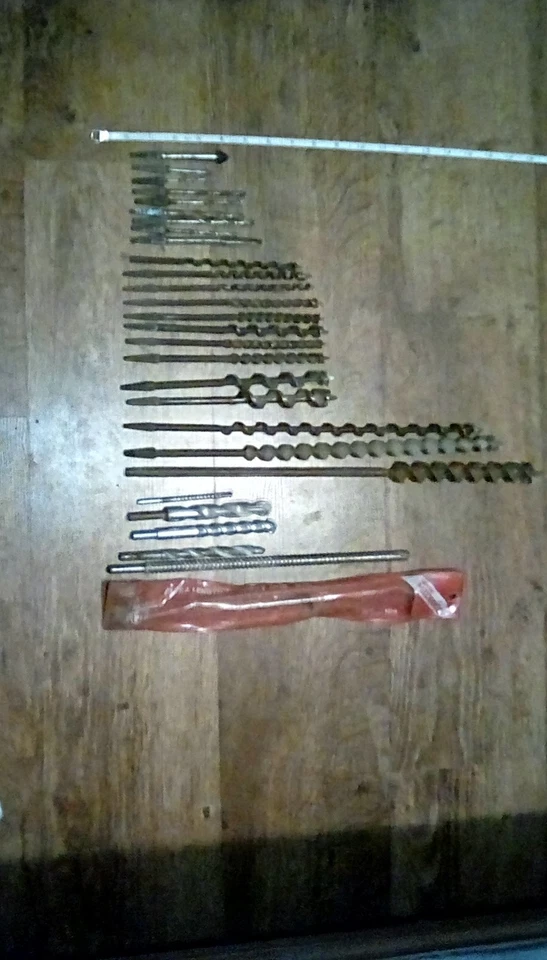 Lote de 27 brocas y barrena vintage, ¡herramientas mecánicas maestras incluidas! Foto 1 de 4