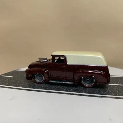 2011 Hot Wheels Garage #4/20 '56 Ford F-100 Panel Truck Brown/Beige w/RR 1:64 NM - Image 1 of 4