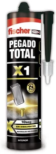 Fischer - Pegamento Fuerte Para Todo, Pegado Total X1 Interiores, Blanco, 310 Ml - Imagen 1 de 12