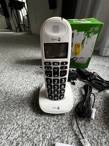 Doro PhoneEasy 100w Cordless Telephone - Pack of 2, White - Afbeelding 1 van 4