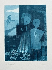 Daphne S Dall - Modern British School Etching - Reflection - Signed & Numbered - Picture 1 of 8