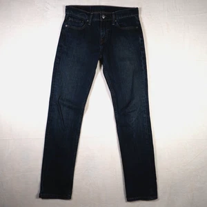 Jeans Levi's 511 ajustados rectos elásticos lavados oscuros azules para hombre 29x32 - Imagen 1 de 10