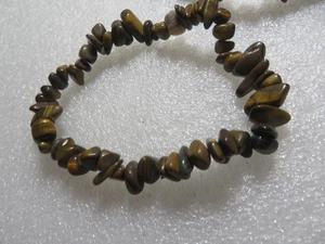 Pulsera elástica pepitas cubo corte liso ojo de tigre - Imagen 1 de 5