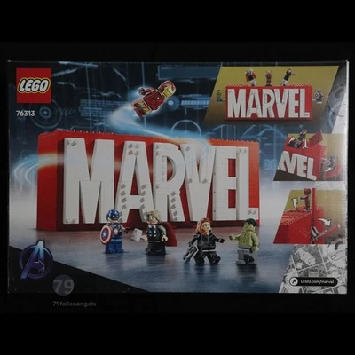 LEGO Marvel Logo & Minifigures 76313 New Sealed NISB Slightly Damaged Box - Image 1 of 4