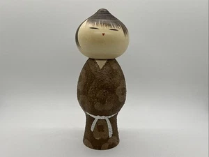 Muñeca Kokeshi Artesanal Masao Watanabe "Mushin" Artesanía Tradicional Japonesa 8" - Imagen 1 de 8