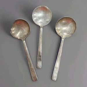 3) SHERATON Hotel OLD LOGO Advertising Reed & Barton Triplex Silverplate Spoons  - Picture 1 of 6