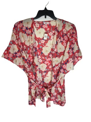 Kimono con cinturón de algodón floral Aerie O/S nuevo con etiquetas Foto 1 de 4