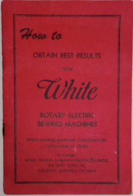 1957 White Sewing Machine Factory Manual W/Extras - Image 1 of 4