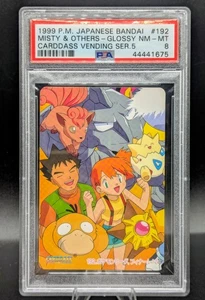 1999 POKEMON JPN BANDAI CARDDASS VENDING SER 5 #192 MISTY & OTHERS PSA 8 🚀🚀🚀 - Picture 1 of 2