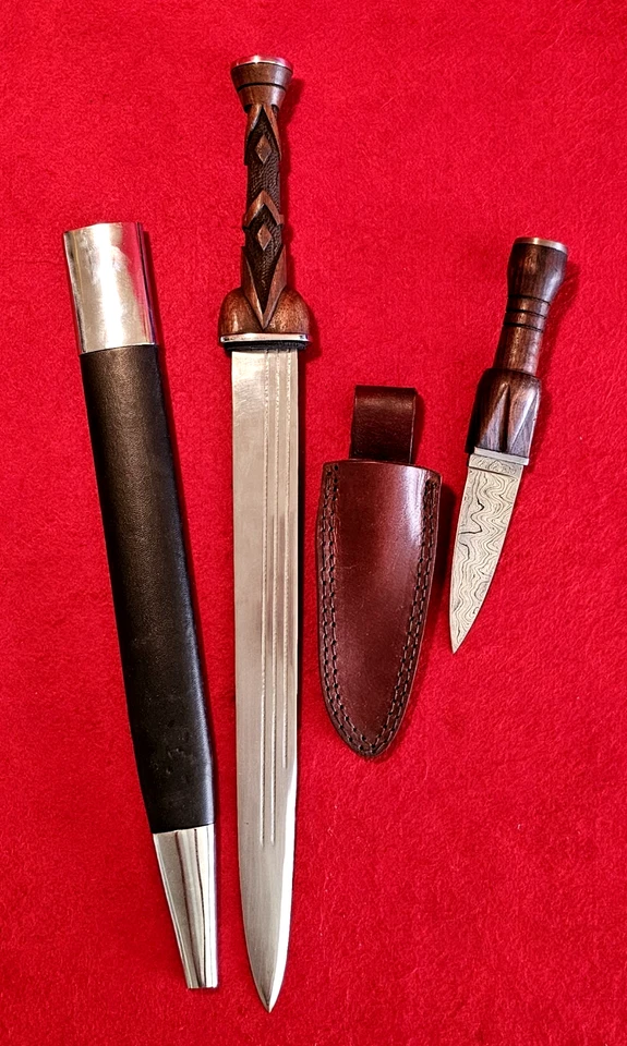 Set of Two Knives Traditional Scottish Dirk - Image 1 of 4