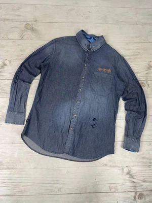 Vivienne Westwood Anglomanía Camisas Botón Denim Y2K Hombres Talla XL Azul Foto 1 de 4