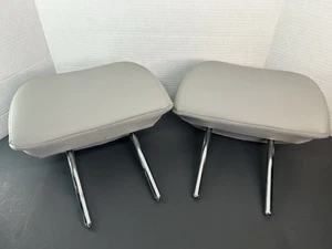 2012-2013 Kia OPTIMA Pair Headrests REAR Back Seats Gray LEATHER Head Rests OEM - Picture 1 of 7