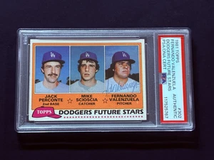 Fernando Valenzuela Signed Autograph 1981 Topps #302 (RC) Rookie PSA DNA - Picture 1 of 3