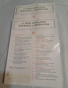 The New England Journal of Medicine August 7 And 14, 2025  Lot Of 2 Vol 393 - Imagen 1 de 5