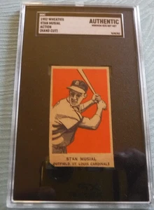 1952 Wheaties (Hand Cut) #27 Stan Musial Action Batting Cardinals SGC AUTHENTIC - Picture 1 of 4