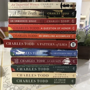 Lot of 11 Charles Todd Bess Crawford Mystery Novels Books Morrow Paperback - Picture 1 of 24