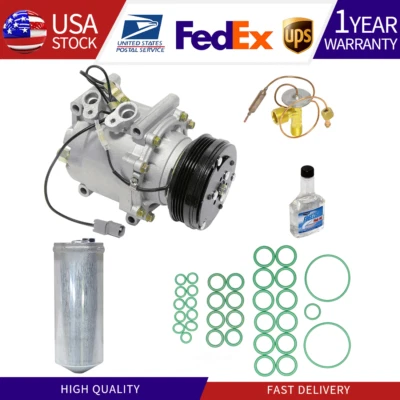 Kit de compresor de aire acondicionado, secadores, sello, tubo Orif y aceites Honda CR-V y Honda Civic Foto 1 de 4