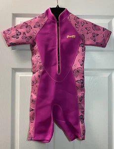 Goldfin Pink Wetsuit Neoprene Diving Surfing Size 10 Front Zip - Picture 1 of 4