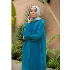 Abaya Loose Kaftan Dubai Muslim Women Long Shirt Maxi Dress Buttons Casual Robes