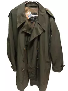Cockpit USA Authentic Mens Green Fishtail Button Parka Jacket With Belt Size 2XL - Picture 1 of 12