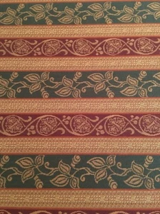 Upholstery Robert Allen Crypton Scroll Red Gold Autumn 2.75 Yds 55" Wide - Picture 1 of 7