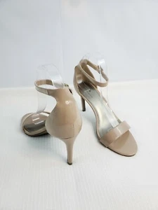Worthington Bristol Patent Leather Pump Stiletto Heels Ankle Strap Open Toe 9M - Picture 1 of 10