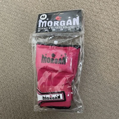 Morgan Sports Pink M Elasticated Easy Hand Wraps Boxing MMA Muay Thai Slip Ons - Image 1 of 4