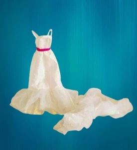 Mattel Barbie Doll Crystal Iridecent Shimmery Gown and Boa - Picture 1 of 8