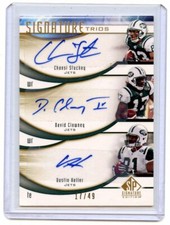 2009 Upper Deck SP Signature Trios - Stuckey,Clowney,Keller - Autograph /49