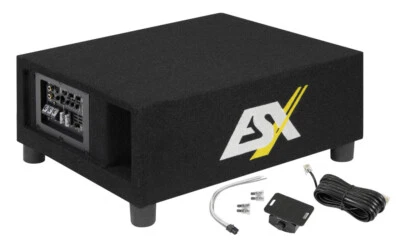 ESX QXB8A Aktiv Subwoofer System 20cm (8") Bassreflex 800 W + Bass Fernbedienung - Bild 1 von 4