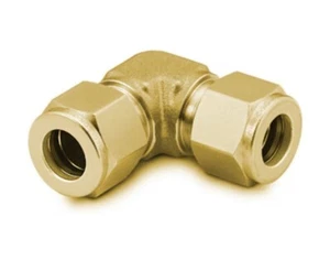 1" Tube OD Brass Union Elbow Fitting Swagelok B-1610-9 - Picture 1 of 3