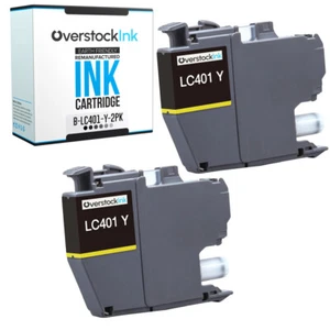 2 Stück LC401 Tintenpatrone Gelb für Brother MFC-J1010DW MFC-J1012DW MFC-J1170DW - Bild 1 von 1