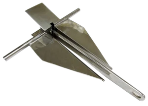10kg EDELSTAHL DANFORTH KREUZFAHRANKER Marine Boot Yacht Sand - Bild 1 von 1
