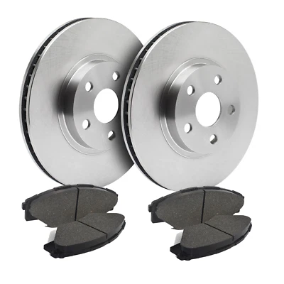 Front Brake Rotors + Ceramic Pads for 2005-2010 2011 2012 Acura RL - Image 1 of 4