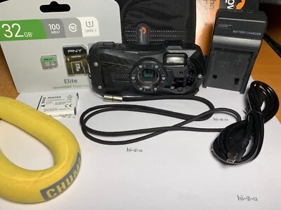 Cámara digital PENTAX Optio WG-2 negra impermeable + muchos extras (1960) Foto 1 de 4