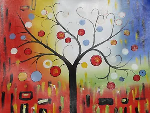 contemporary tree of life abstract large oil painting canvas modern original art - Picture 1 of 1