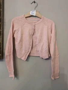 Girl Pink Cardigan 7yrs - Picture 1 of 12