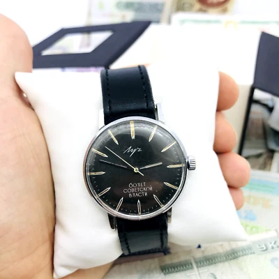 ⚡️ Reloj Raro Delgado Luch 60 años de poder soviético 2209 Servicio Raro Soviético 🛠 Foto 1 de 4