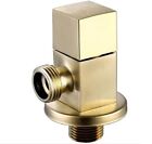 Brushed Gold Shut off Valve For Bidet Spray Shower Brass Square Angle Stop Valve