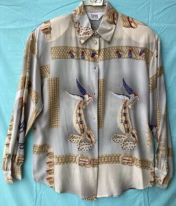 Ishyu brand women's long sleeve blouse Size 2 - Picture 1 of 12