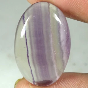 100% Natural Afghanistan Fluorite Oval Cab Loose Gemstones 28x18x06mm 34.45Cts - Picture 1 of 3