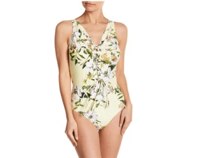 Rachel Roy Women's Swim One Piece with Center Front Self Binding Neckline - Picture 1 of 2