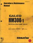 KOMATSU HM300-1 ARTIC DUMP TRUCK OPERATION &amp; MAINTENANCE MANUAL SEAM41702T